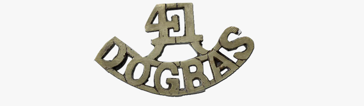 Dogra badge for world war 1